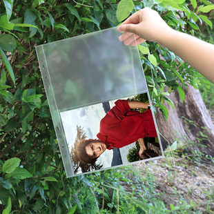 A4哑光卡册内页二宫格活页替芯追星卡片专辑收纳页a4细砂卡册内页