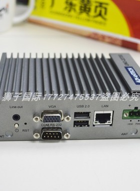 UNO-2272G研华无风扇工控机J1900CPU迷你嵌入式计算机电脑主机