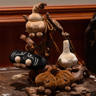 logaloga啰嘎啰嘎绒我盘盘系列葫芦卡通毛绒玩偶包包挂件个性穿搭