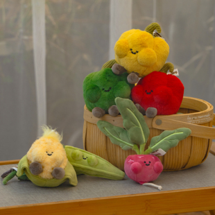 LOGALOGA啰嘎啰嘎 菜园滚滚 青椒毛绒玩偶挂件 包包挂饰 个性穿搭