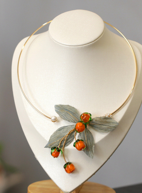 古典气质小柿子项圈高级感项链