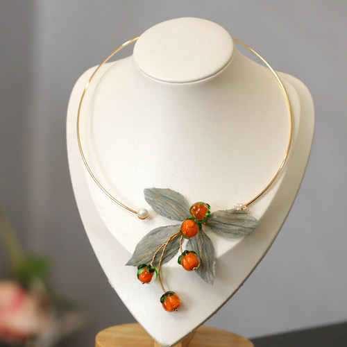 古典气质小柿子项圈高级感项链