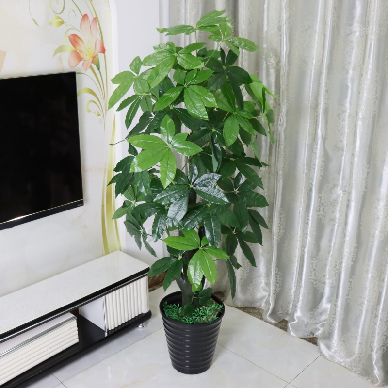 假树发财树仿真植物落地盆栽大型客厅盆景假花塑料花装饰仿真绿植