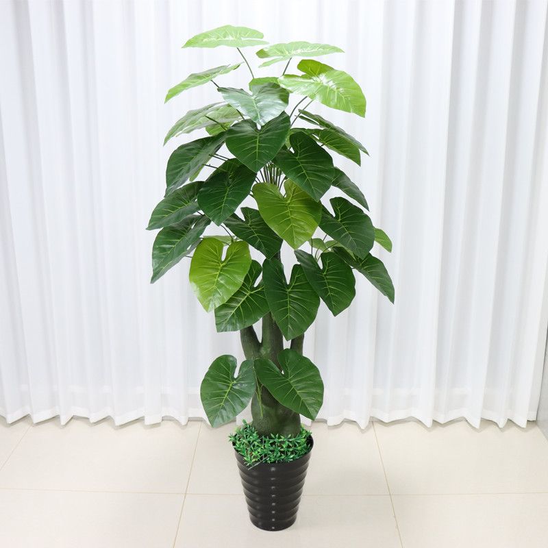 滴水观音假树仿真植物落地盆栽大型客厅盆景假花塑料花艺装饰绿植