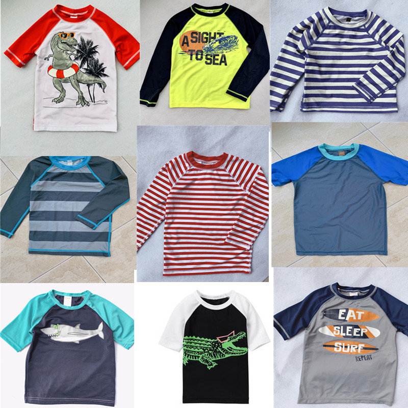 gymboree/金宝贝 jj tea 男童泳衣冲浪衣短袖长袖防晒泳衣2-8岁