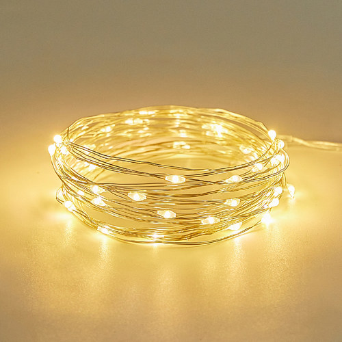 圣诞节LED彩灯闪灯礼物盒铜线满天星星小灯串花束装饰生日氛围灯