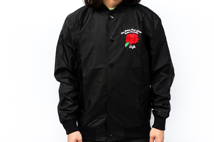 DGK Bloom Custom Jacket 玫瑰刺绣拉链夹克外套 美国进口现货