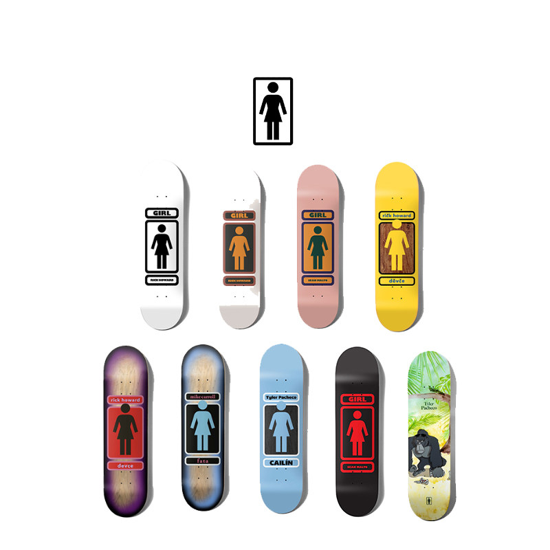 girl 美国著名滑板大牌 女生 进口板面 包砂 多款式 现货