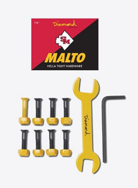 DIAMOND SUPPLY CO. HARDWARE MALTO 黄色签名款 螺钉套装