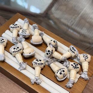 料器阿呆三通diy配件手工编织手绳项链文玩佛珠时尚配饰品隔珠