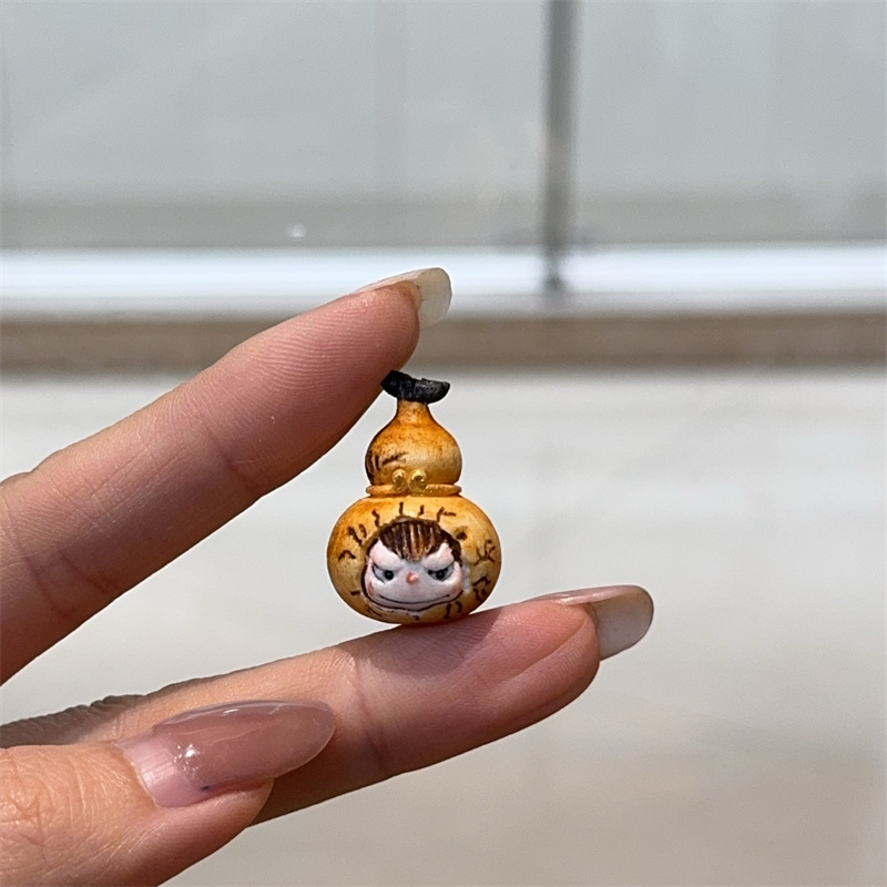 鹿角根付悟空葫芦diy配件手工编织手绳项链文玩佛珠时尚配饰品珠