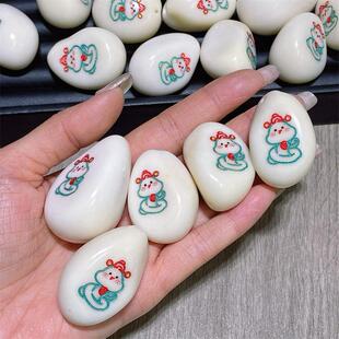 蒜瓣象牙果发财蛇diy配件文玩佛珠手串时尚配饰隔珠串珠饰品