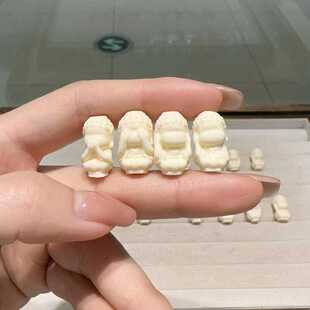 象牙果四不佛diy配件手工编织手绳项链文玩佛珠手串配饰品珠