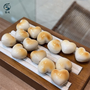 炭烤天然象牙果屁桃diy配件手工编织手绳项链文玩佛珠饰品隔串珠