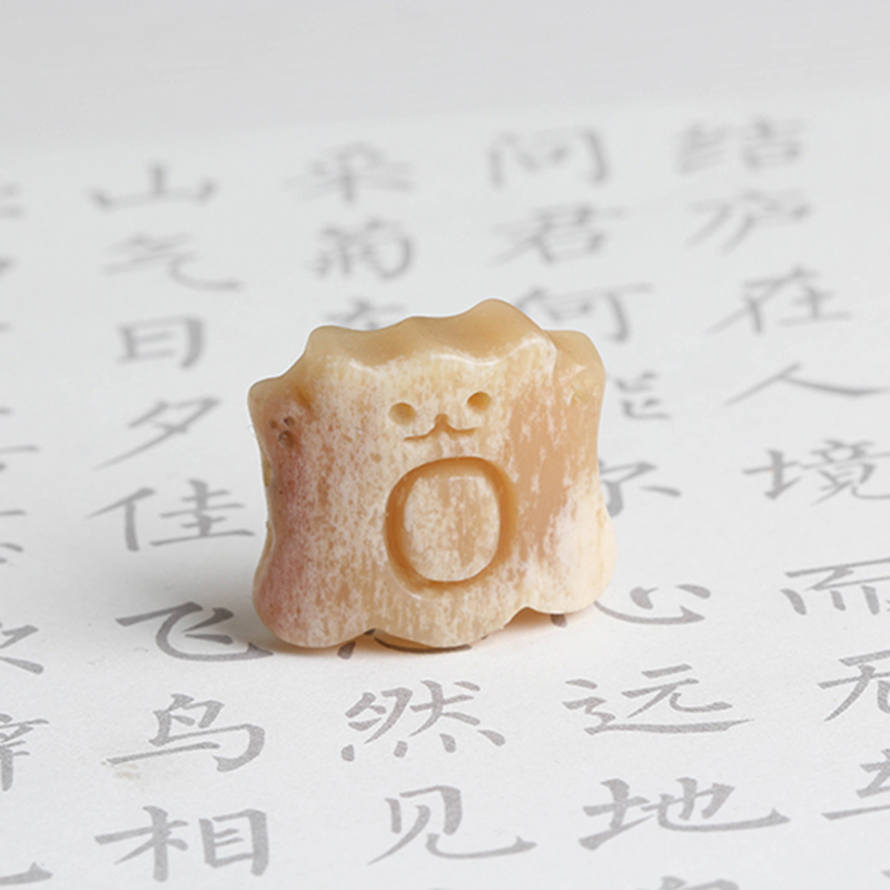 驼骨小熊兔子手牌diy配件手工编织手绳项链文玩佛珠手串时尚配饰