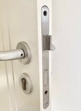 防火门锁钢制配件5572锁体304不锈钢木门插芯锁欧标双舌锁体高档