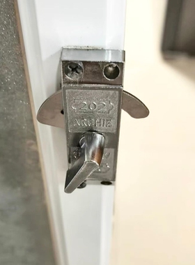 单面厨房专用202勾锁扣铝合金单轨道180度移门锁轨道移门钩锁老式