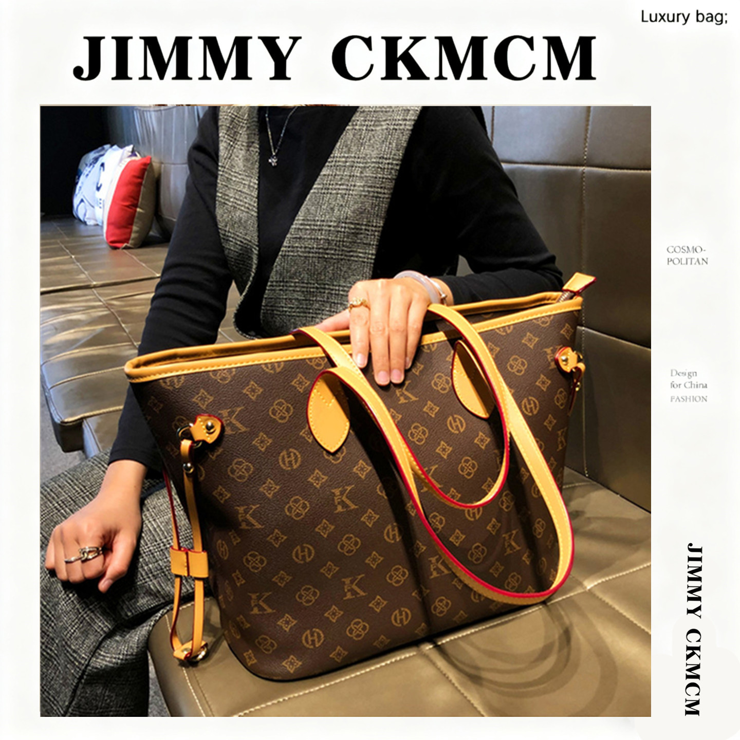 JIMMYCKMCM大容量托特包单肩包