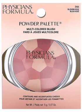 Physicians Formula,调色板，多色桃色腮红，玫瑰腮红,妆容修饰