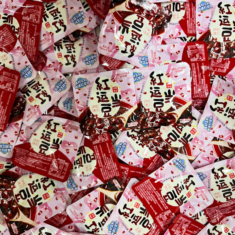 好邻居糖果砂质型奶糖糖果红豆当运奶糖浓醇香甜散装称重零食喜糖