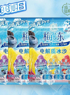 溜溜梅电解质冰沙200g蓝莓桑葚海盐菠萝洛神花山楂梅冻休闲小零食