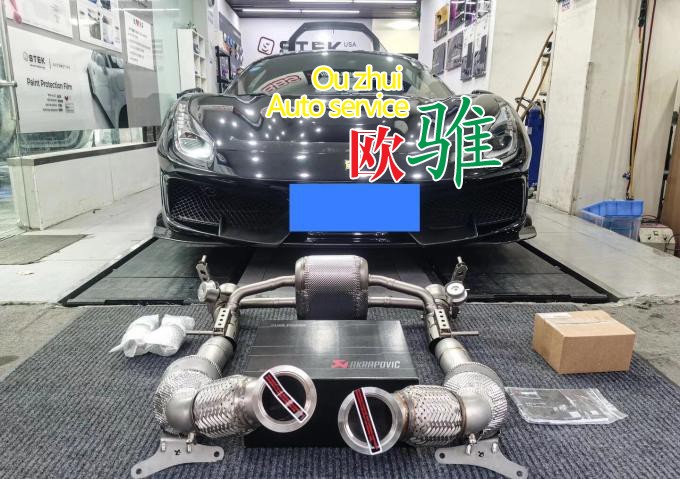 Ferrari法拉利488 pista改装 Akrapovic 天蝎排气 全段