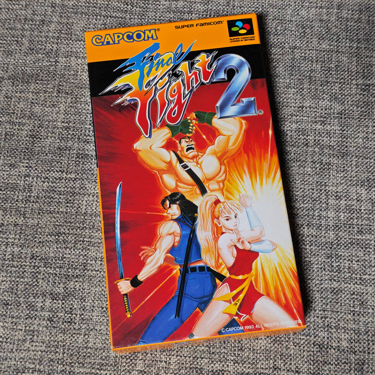 全新品 任天堂SFC 超任主机适用的 正版游戏卡带 快打旋风 2