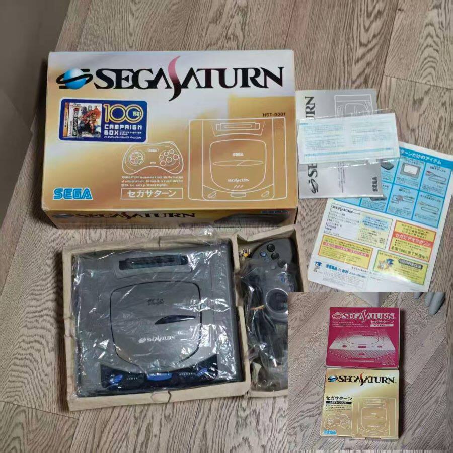 世嘉日版原装 灰色 土星 SS 主机 游戏机 对号 未拆未破只能玩正