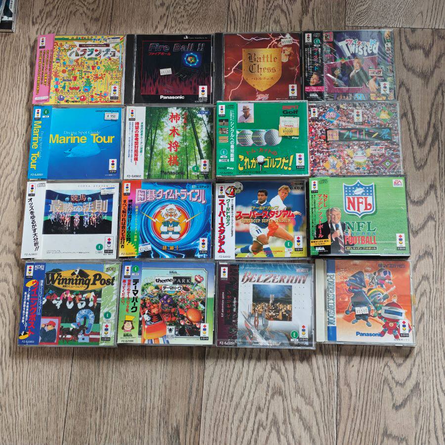 松下3DO主机适用 正版游戏 赛马 足球 将棋 方块 高尔夫 模拟城市