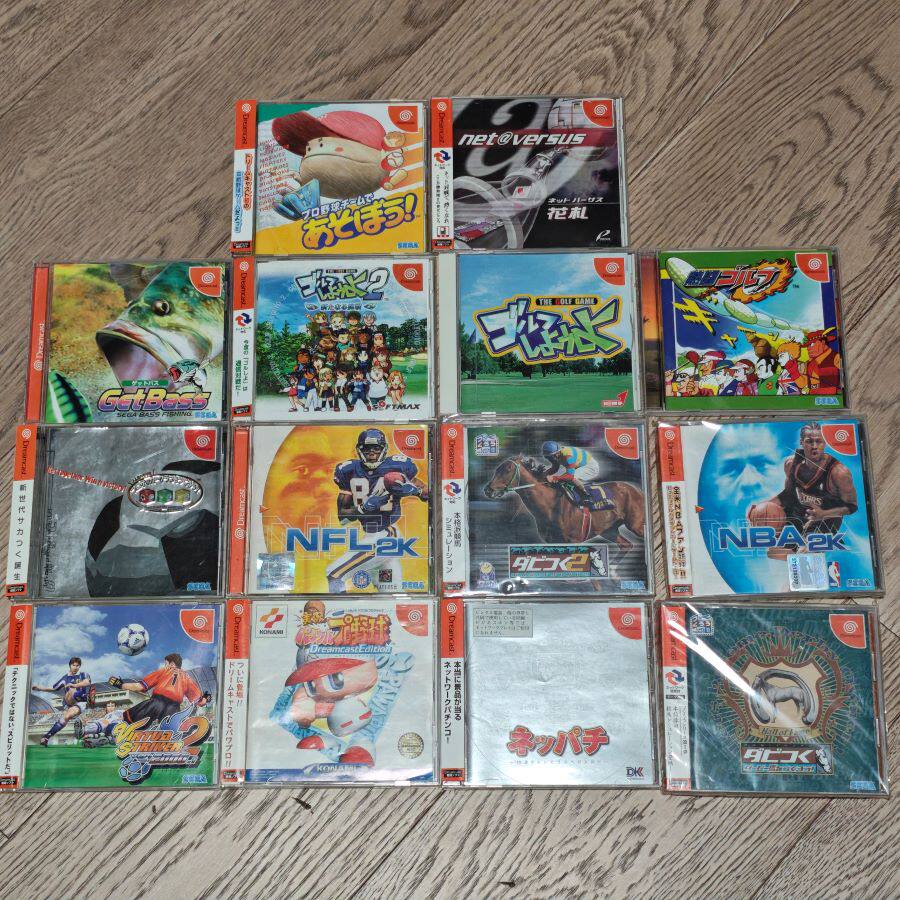 世嘉DC 主机适用 正版游戏 棒球 赛马 篮球 高尔夫 花札 足球 等