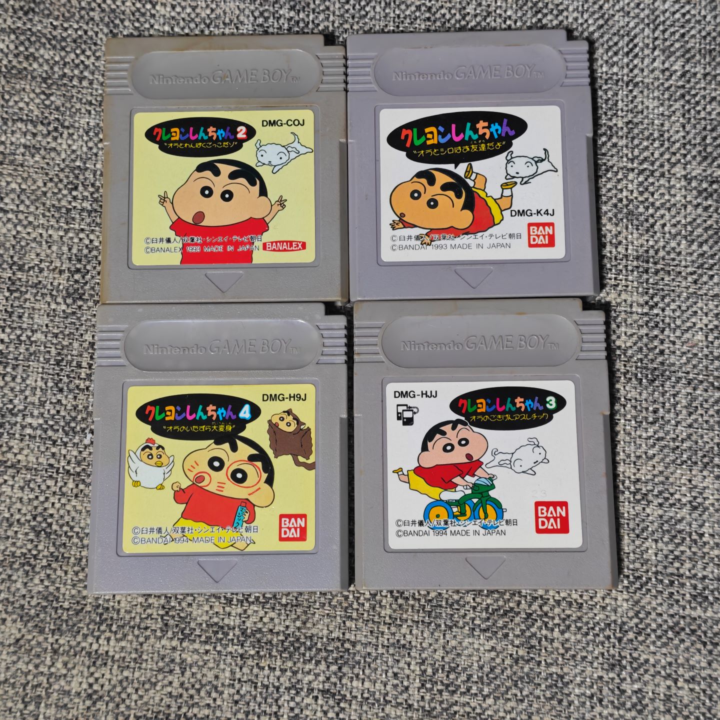 任天堂GB GBC GBA掌机适用的 正版游戏卡带 蜡笔小新 1 2 3 4图片