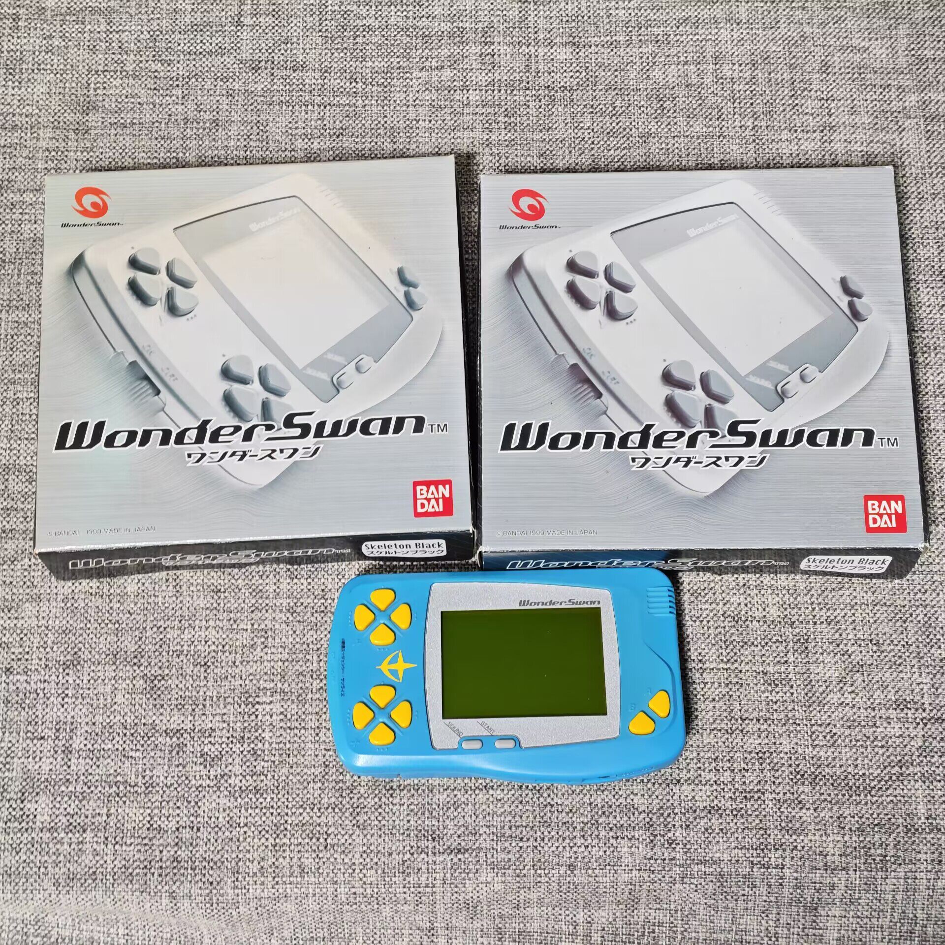 万代日版原装 WS 黑白掌机 未改机 黑透 地球联邦军限定版 非WSC