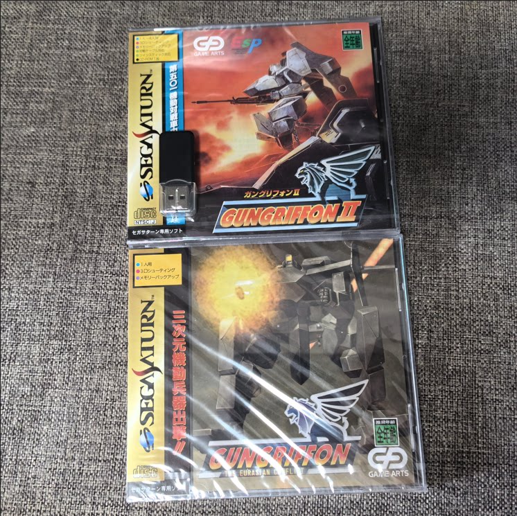 全新品 SS 正版游戏 武装雄狮 1+2 打包 世嘉土星