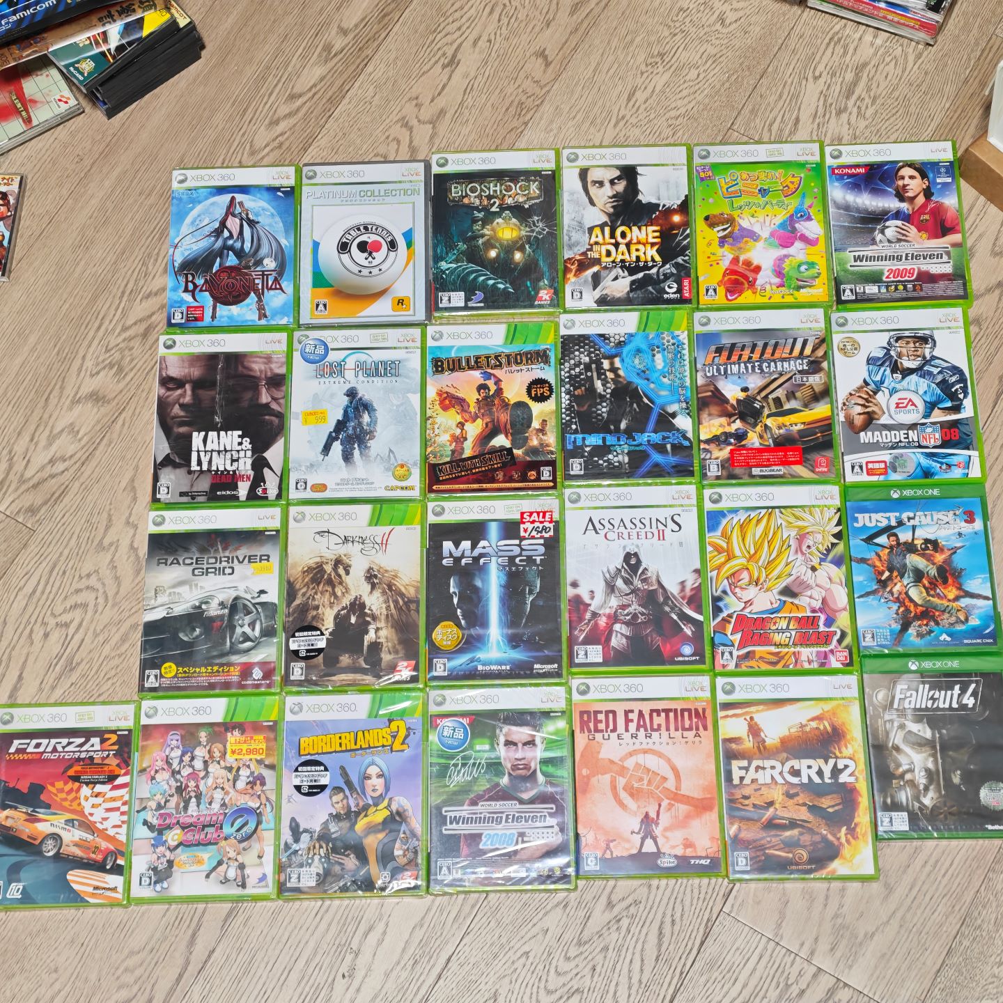 全新品 XBOX360主机用 正版游戏 猎天使魔女 实况足球 七龙珠 等