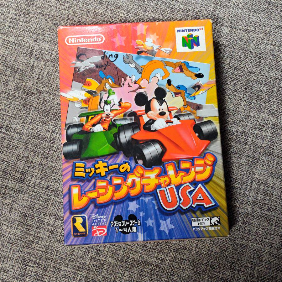 良品 N64 迪士尼 米老鼠 赛车 任天堂主机 原装正版游戏卡带