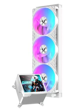 锐禧RUIX MOON360一体式PUC水冷散热器ARGB神光同步4寸屏显LCD屏