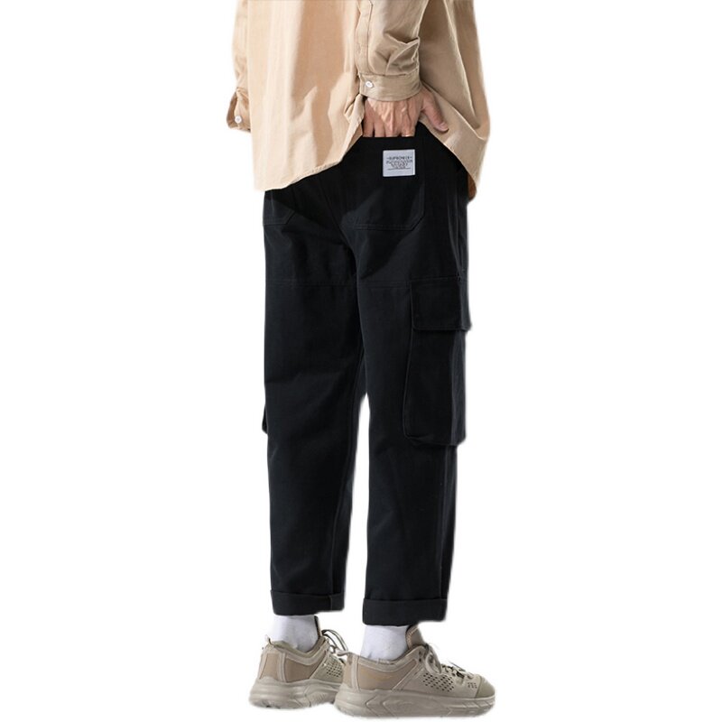 2021日系春新款百搭爆款工装裤男直筒九分休闲裤K49-P50控68,男装休闲裤,星座810(原QT5070)