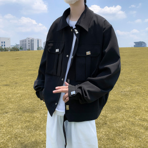 2023秋季港风工装夹克潮男休闲上衣外套J5008-P95-控118图片