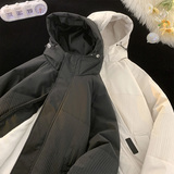 2024冬季加厚连帽棉衣魔术帖设计大码冬装外套MY2389-P130控168，男装棉衣，星座810(原QT5070)