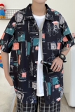 2021夏季新款短袖衬衫港风宽松大码半袖衬衣CS3002，男装衬衫，星座810(原QT5070)