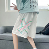 主推2022夏印花休闲短裤男五分裤运动裤D-特，男装休闲裤，星座810(原QT5070)