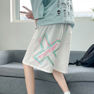 主推2022夏印花休闲短裤男五分裤运动裤D-特图片