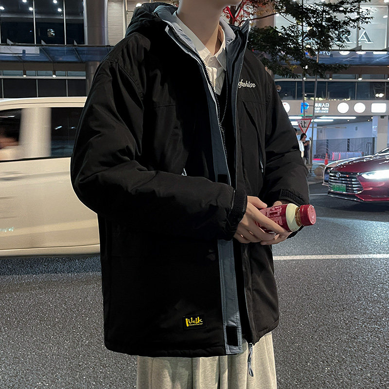 冬季连帽棉衣新款撞色工装棉服外套SY03,男装棉衣,星座810(原QT5070)