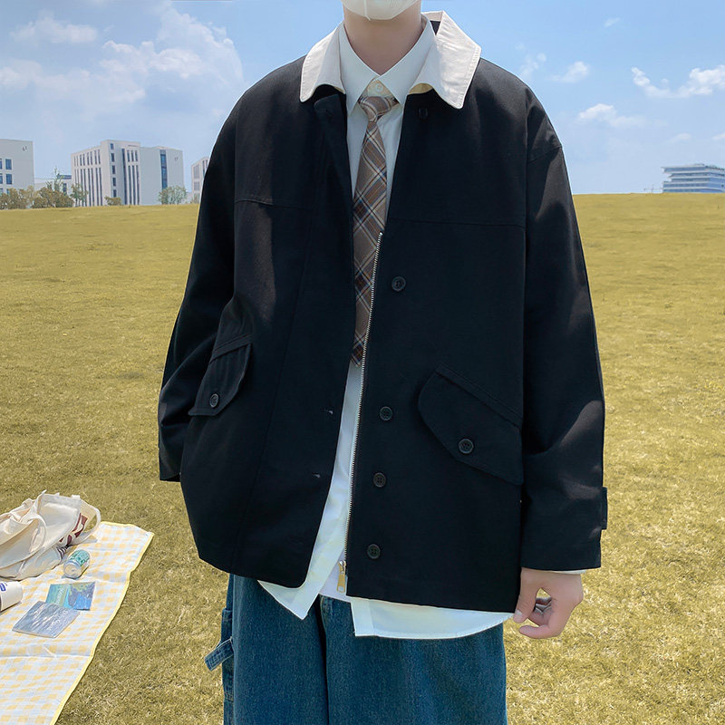 2024秋新款男长袖衬衫翻领外套工装流行青年夹克J5011-P98-控118,男装夹克,星座810(原QT5070)