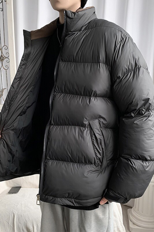 港风加厚棉衣男面包服立领宽松棉袄休闲外套MY6001,男装棉衣,星座810(原QT5070)