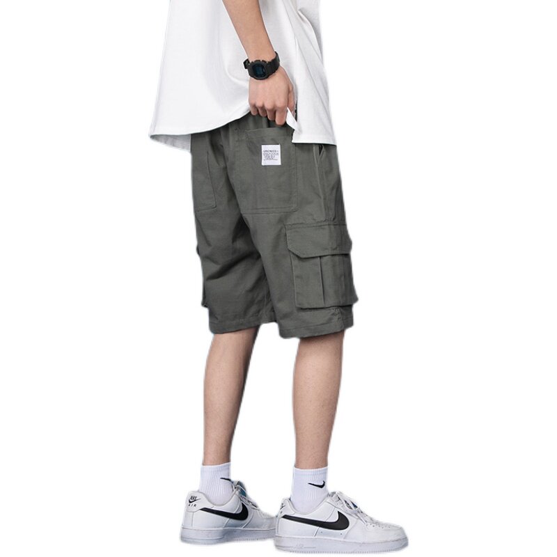 2021夏季工装短裤男多口袋港风五分裤夏天裤子D,男装休闲裤,星座810(原QT5070)