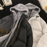 2024冬季假两件羽绒棉服男加厚保暖连帽外套棉衣MY9888-P115控158，男装棉衣，星座810(原QT5070)