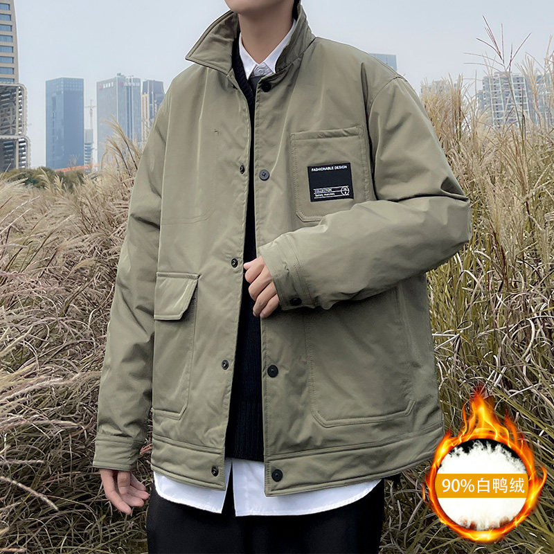 轻薄保暖羽绒服男帅气港风休闲外套 YR7313-P245控358图片