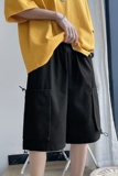 2021夏季新款男士工装短裤宽松抽绳五分裤子M-5XLD，男装休闲裤，星座810(原QT5070)