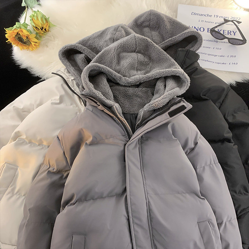 2024冬季假两件羽绒棉服男加厚保暖连帽外套棉衣MY9888-P115控158图片